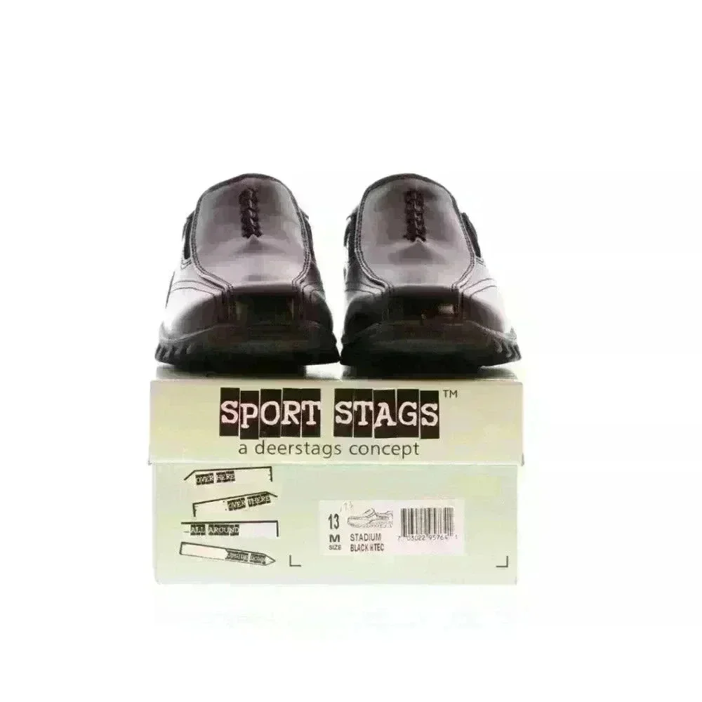 NEW NIB Deer Stags Sport Stags Little Boy's Stadium Slip On Shoe Black $40